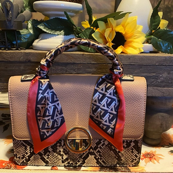 Aldo Handbags - Aldo snake color block convertible top handle bag
